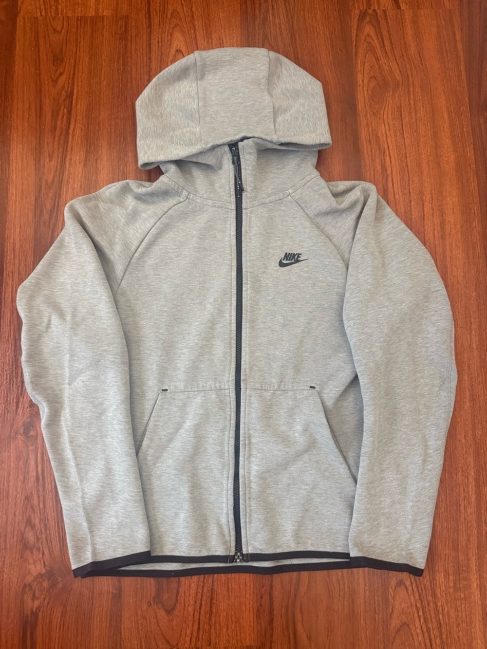 Nike Light Gray Full-Zip Hoodie